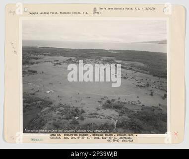 Landing Fields - Philippines - Mindanao Island, Aerial Photograph. Stock Photo