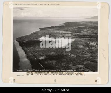 Landing Fields - Philippines - Mindanao Island, Aerial Photograph. Stock Photo