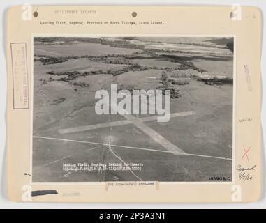 Landing Fields - Philippines - Luzon Island, Aerial Photograph. Stock Photo