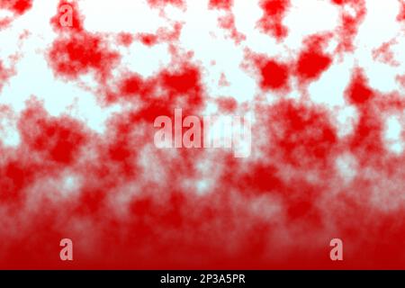 Background with vertical cloudy color gradient from white to red with grain in 6k and 600 dpi Stock Photo