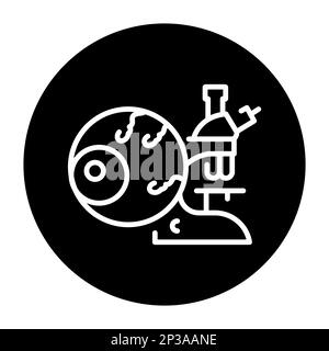 In vitro fertilization black line icon. Fertilization. Stock Vector