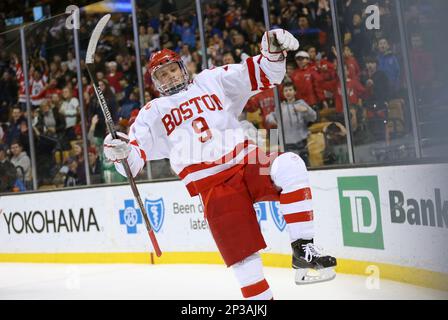 March 21, 2015: Boston University's Forward Jack Eichel (9) can