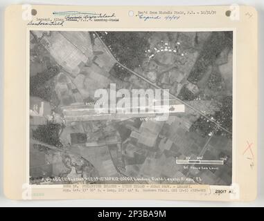 Landing Fields - Philippines - Luzon Island, Aerial Photograph. Stock Photo