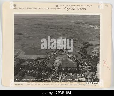 Landing Fields - Philippines - Luzon Island, Aerial Photograph. Stock Photo