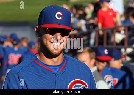 Chicago Cubs Kris Bryant (76) during a spring training game against the San  Diego Padres on