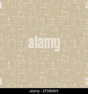 Seamless detailed woven linen texture background. Beige and white flax fiber natural pattern. Organic fibre close up weave fabric surface material. Ru Stock Photo