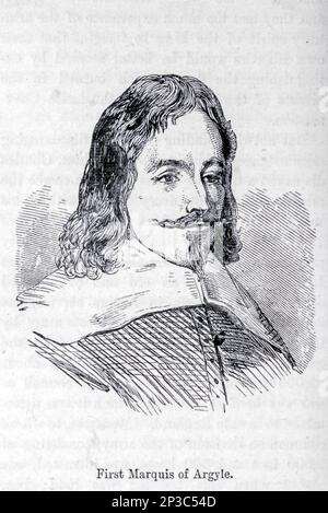 Archibald Campbell, 1st Marquess of Argyll, 8th Earl of Argyll, Chief of Clan Campbell (March 1607 – 27 May 1661) was a Scottish nobleman, politician, and peer. from the book ' A history of the Scottish Highlands, Highland clans and Highland regiments ' Volume 1 by Maclauchlan, Thomas, 1816-1886; Wilson, John, 1785-1854; Keltie, John Scott, Sir, 1840-1927 Publication date 1875 publisher Edinburgh ; London : A. Fullarton Stock Photo