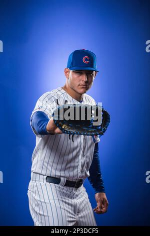 Anthony Rizzo Chicago Cubs baseball player action pose signature