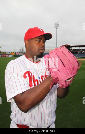 26 Feb 2016: Top prospect J. P. Crawford during the Phillies Photo Day  workout at Bright House Field in Clearwater, Florida. (Cliff Welch/Icon  Sportswire) (Icon Sportswire via AP Images Stock Photo - Alamy