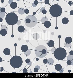 Connections - Molecular, Global, Business Network Design Stock Vector