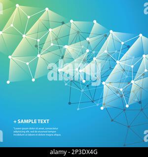 Connections - Molecular, Global, Business Network Design - Abstract Mesh Background Stock Vector