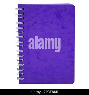 Spiral personal notebook colorful isolated on the white background Stock Photo