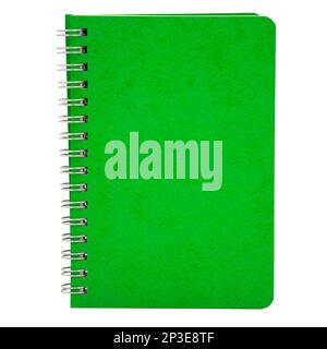 Spiral personal notebook colorful isolated on the white background Stock Photo