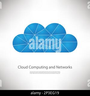 Cloud Computing And Networks Design Concept Stock Vector
