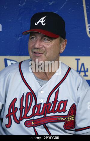 John Smoltz of the Atlanta Braves at Dodger Stadium in Los  Angeles,California during the 1996 season. (Larry Goren/Four Seam Images  via AP Images Stock Photo - Alamy