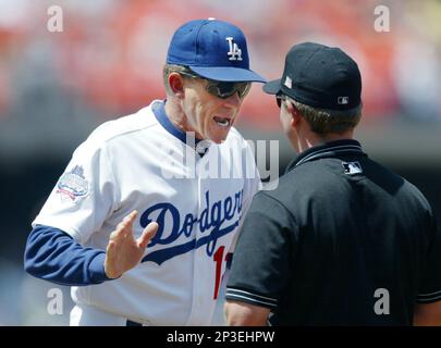 Adrian Beltre of the Los Angeles Dodgers bats during a 2002 MLB season game  at Dodger Stadium, in Los Angeles, California. (Larry Goren/Four Seam Images  via AP Images Stock Photo - Alamy