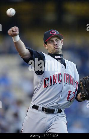 Aaron Boone of the Cincinnati Reds before a 1999 Major League