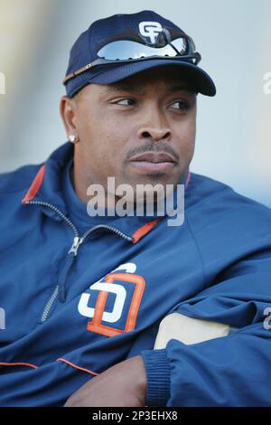Moises Alou of the Chicago Cubs before a 2002 MLB season game against the  Los Angeles Dodgers at Dodger Stadium, in Los Angeles, California. (Larry  Goren/Four Seam Images via AP Images Stock