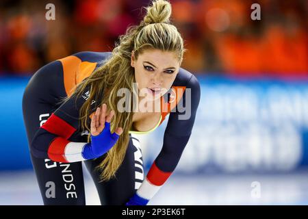 HERENVEEN - Jutta Leerdam during the 1500 meters for women at the ISU ...