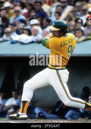 Oakland Athletics' player Reggie Jackson is shown with fans in front of the  dugout at the Oakland Coliseum, Sept. 1969. (AP Photo Stock Photo - Alamy