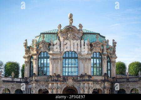 Wall pavilion at Zwinger Palace - Dresden, Saxony, Germany Stock Photo