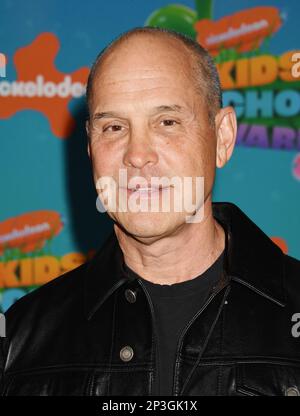 LOS ANGELES, CALIFORNIA - MARCH 04: (L-R) Brian Robbins, President and Chief Executive Officer of Paramount Pictures and Nickelodeon attends Nickelode Stock Photo