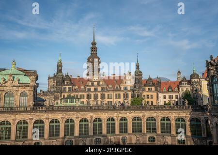 Dresden Castle (Residenzschloss) and Zwinger Palace - Dresden, Saxony, Germany Stock Photo