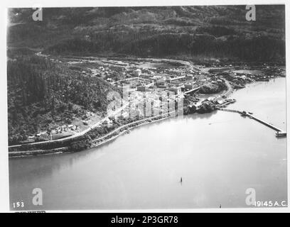 Alaska - Cordova, Aerial Photograph. Stock Photo