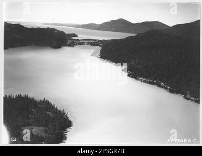 Alaska - Cordova, Aerial Photograph. Stock Photo