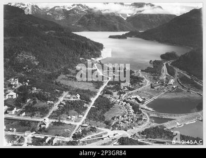 Alaska - Cordova, Aerial Photograph. Stock Photo