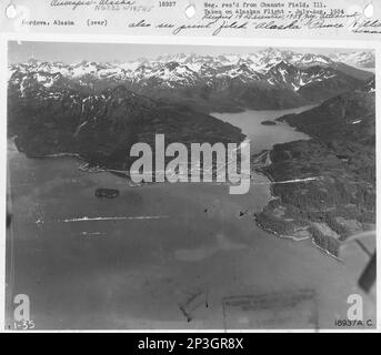 Alaska - Cordova, Aerial Photograph. Stock Photo