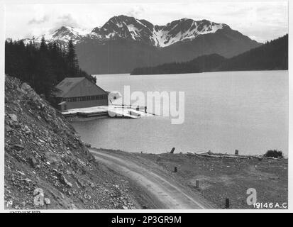 Alaska - Cordova, Aerial Photograph. Stock Photo