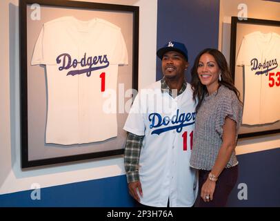 Jimmy Rollins and his wife Johari Smith 