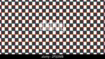 Checkered pattern, chess squares, glitch background. Digital error, interference, noise Stock Vector