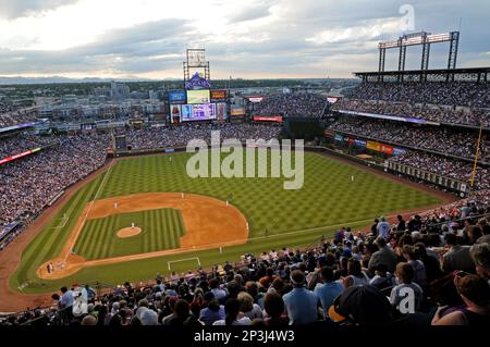 Sunset over the mountain (unfiltered)  Colorado rockies baseball, Colorado  rockies, Rockies baseball