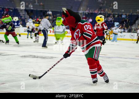 New Jersey Devils Mascot Hockey Puck