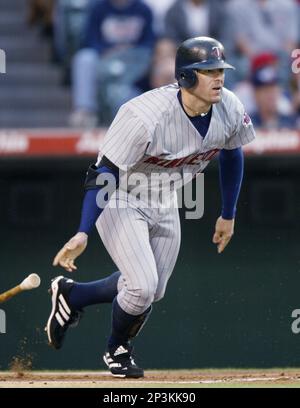 Doug Mientkiewicz of the Minnesota Twins during a game against the Anaheim  Angels at Angel Stadium circa 1999 in Anaheim, California. (Larry  Goren/Four Seam Images via AP Images Stock Photo - Alamy