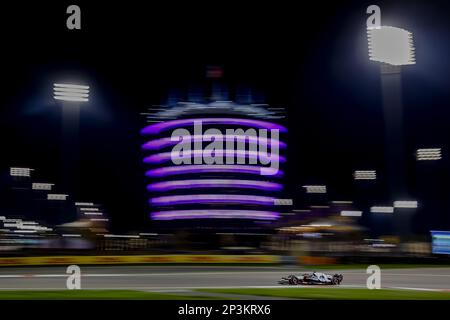 BAHRAIN - Nyck de Vries (AlphaTauri) in action during the Grand Prix of Bahrain. It is the first race of the 2023 Formula 1 season. ANP SEM VAN DER WAL Stock Photo