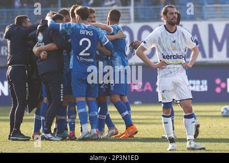 February 3, 2023, Modena, Italy: Modena, Italy, Alberto Braglia stadium,  February 03, 2023, Shady Oukhadda (Modena during Modena FC vs Cagliari  Calcio - Italian soccer Serie B match. (Credit Image: © Luca