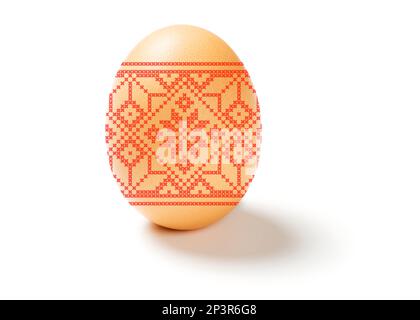Easter egg isolated on white background Stock Photo