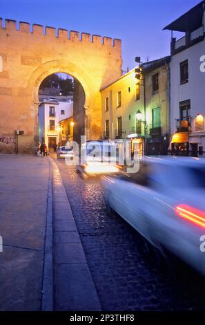 Puerta Elvira (Elvira Gate).Albaicín quarter. Granada, Andalucia, Spain Stock Photo