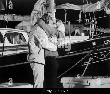 Troy Donahue, Joey Heatherton, on-set of the Film, 'My Blood Runs Cold', Warner Bros., 1965 Stock Photo