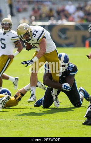 ATLANTA, GA - OCTOBER 11: Zach Kerr (92) of the Carolina Panthers