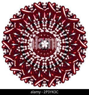 Luxury ornamental mandala for Henna, Mehndi, tattoo, decoration, Decorative ornament in ethnic oriental style, Template for textiles, curtains, clothe Stock Photo