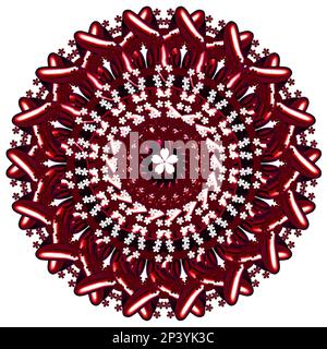 Luxury ornamental mandala for Henna, Mehndi, tattoo, decoration, Decorative ornament in ethnic oriental style, Template for textiles, curtains, clothe Stock Photo