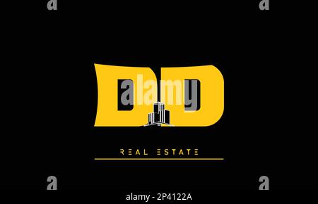 Real Estate letters Initials Monogram logo DD Stock Vector