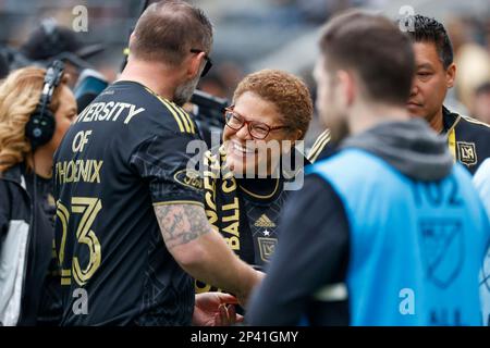 Los Angeles, United States. 04th Mar, 2023. Los Angeles Mayor Karen Bass attends an MLS soccer match between the Los Angeles FC and the Portland Timbers in Los Angeles. Credit: SOPA Images Limited/Alamy Live News Stock Photo