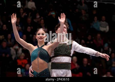 Vasilisa Kaganovskaya and Valery Angelopol attend the Award ceremony of