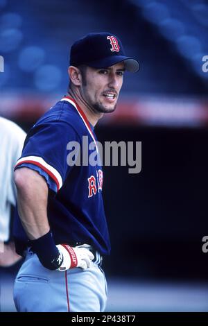 2002: Shortstop Nomar Garciaparra before a Red Sox game versus the Anaheim  Angels at Edison Field in Anaheim, CA.Mandatory Credit: John Cordes/Icon  SMI (Icon Sportswire via AP Images Stock Photo - Alamy