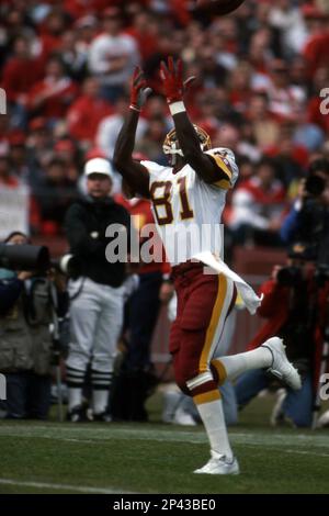 Wide receiver Art Monk #81 of the Washington Redskins in action. Circa the  1980's. (Icon Sportswire via AP Images Stock Photo - Alamy